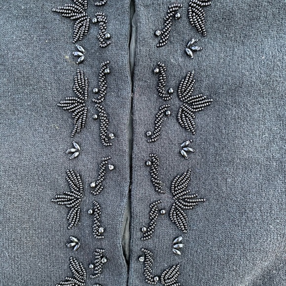 None Sweaters - Vintage Sweater with Custom Beading